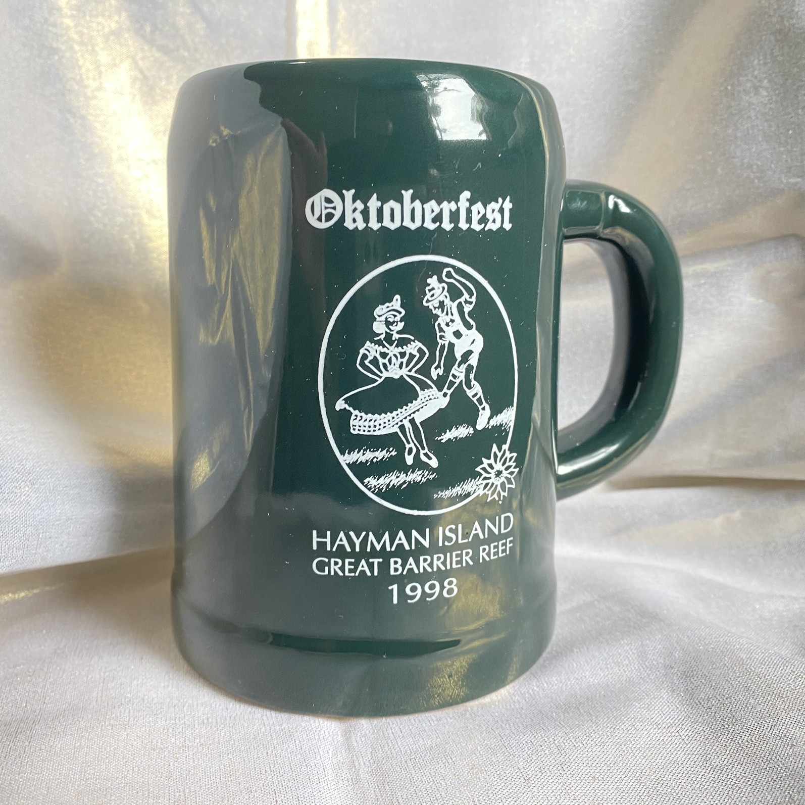 Vintage 1998 Hayman Island Oktoberfest Beer Stein Mug Great Barrier Reef HTF