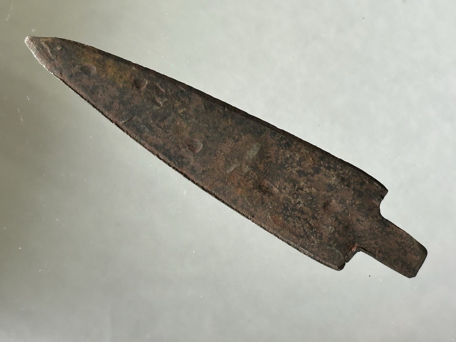 OUTSTANDING HISTORIC INDIAN METAL IRON TRADE ARROW SPEAR POINT ARROWHEAD ND