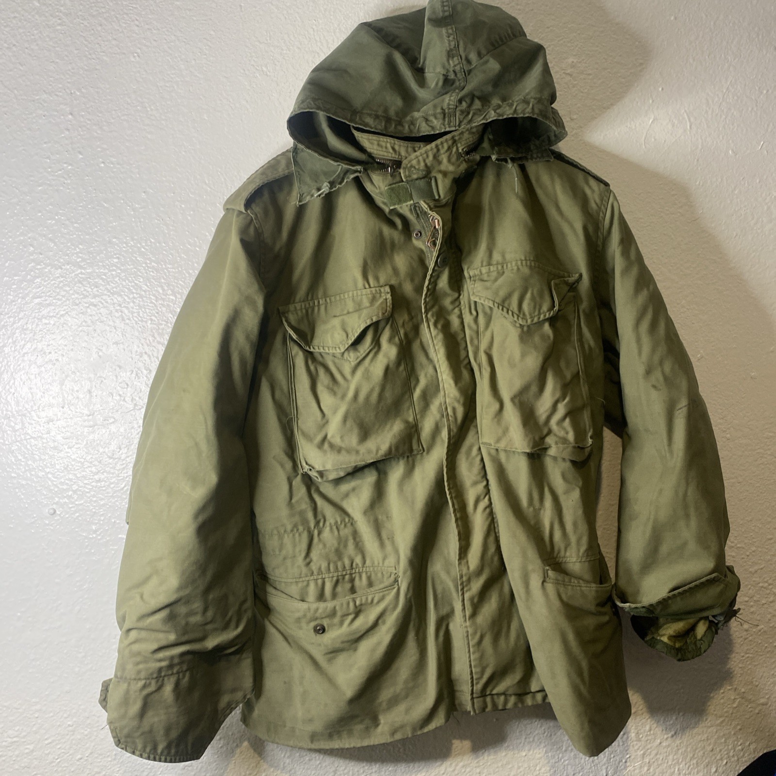 Vintage 1970sUS Military M65 Cold Weather Field Coat Jacket Size X Small Regular