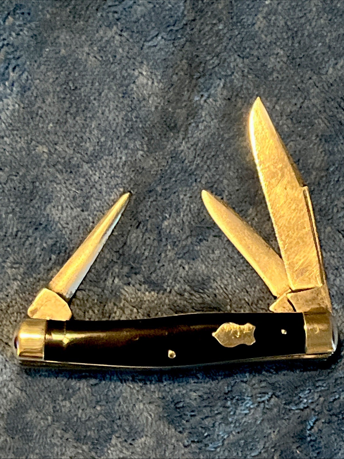 Antique Early 1900S Kelly Howell Thompson Large Stockman Pocket Knife With Punch Antique Early 1900S Kelly Howell Thompson Large Stockman Pocket Knife With Punch