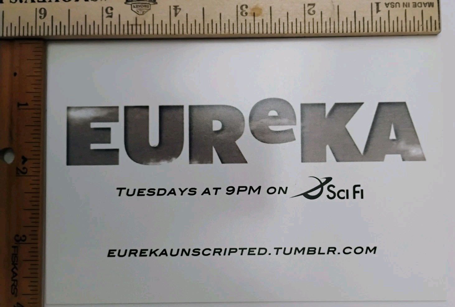 Eureka Sci Fi Channel TV Series SDCC Comic Con Promo Postcard Syfy Rare