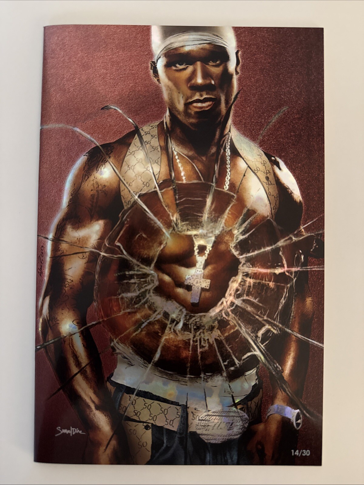 Fame: 50 Cents #1 Get Rich or Die Trying Homage Chrome Ltd to 14/30 NM-