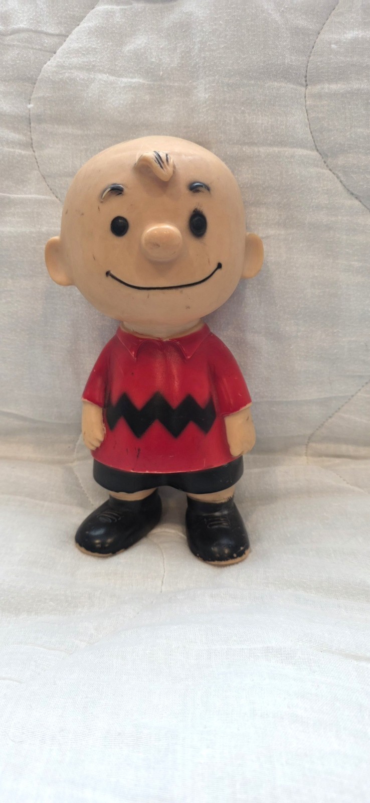 Vintage Charlie Brown and Linus Plastic Dolls United Feature Syndicate Peanuts