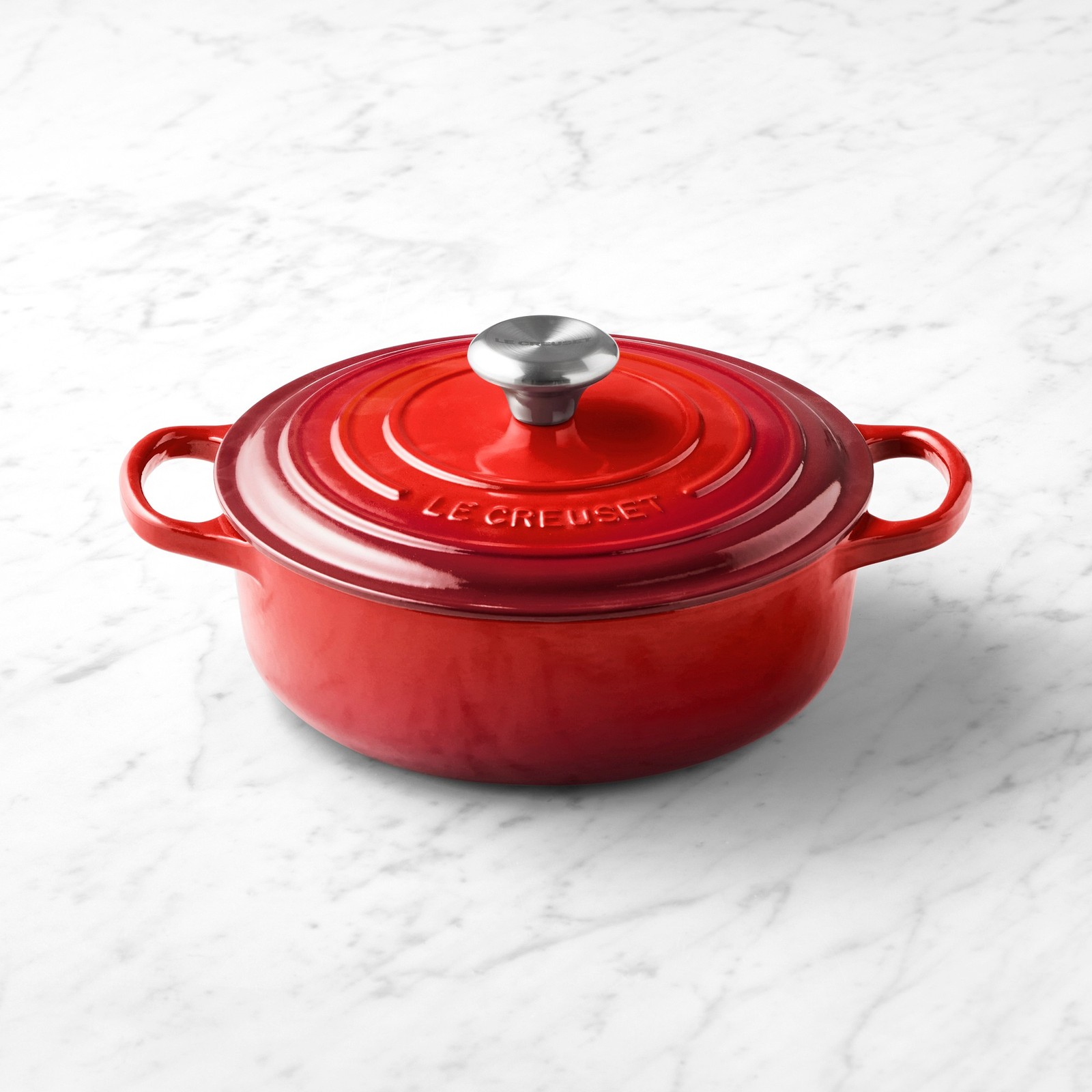 Le Creuset Signature Enameled Cast Iron Round Wide Dutch Oven, 3.5-Qt Le Creuset Signature Enameled Cast Iron Round Wide Dutch Oven, 3.5-Qt