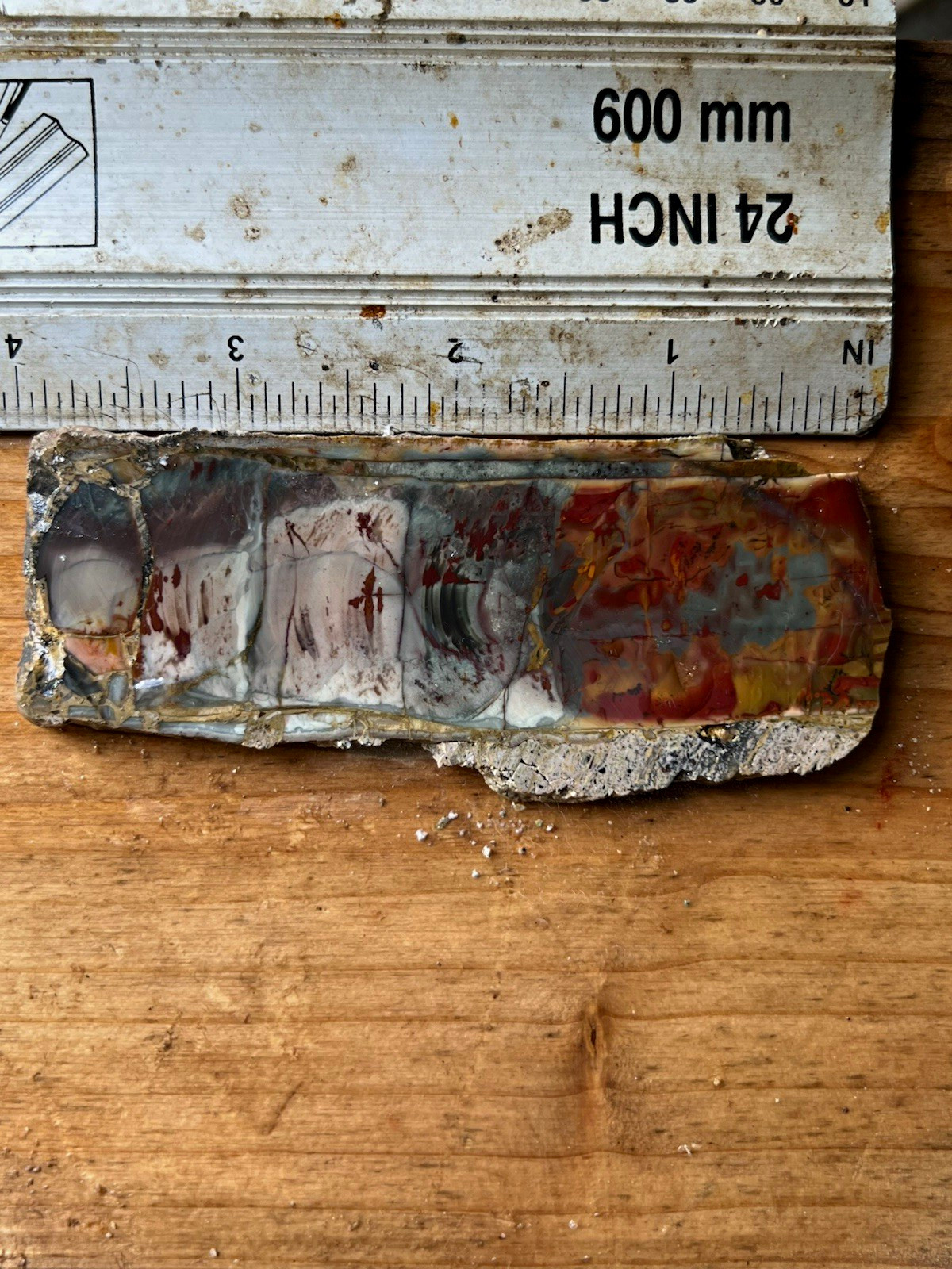 Drac Lapidary Morrisonite Jasper Slab from Oregon