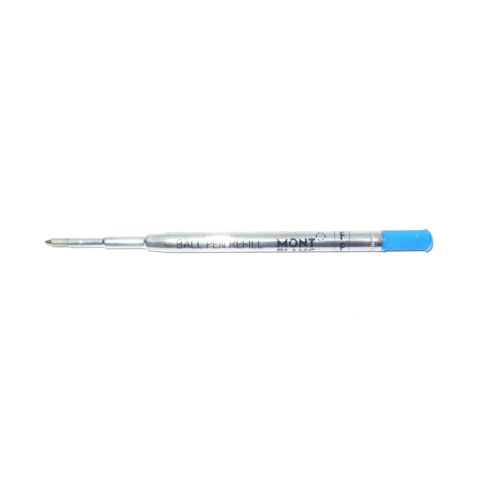 NOS* Genuine Montblanc Blue Fine Ballpoint Pen Refill F +Giant Adapter Plug