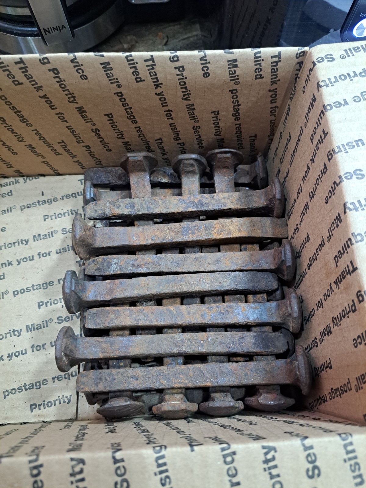 Lot of 50 High Carbon Railroad Spikes 6.5\ Lot of 50 High Carbon Railroad Spikes 6.5\