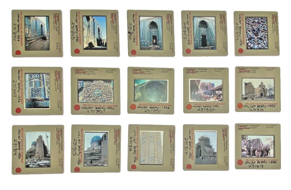 30 Vintage 35mm Slides - Samarkand Uzbekistan, Islamic Architecture, Middle East