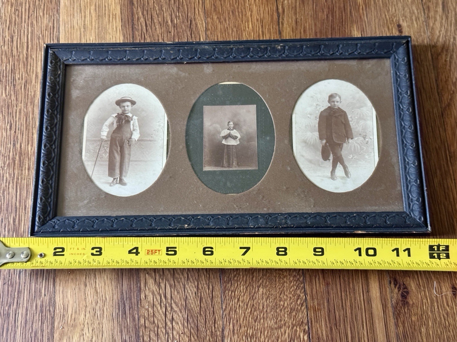1900s Antique Photograph Portraits Featuring Three Children