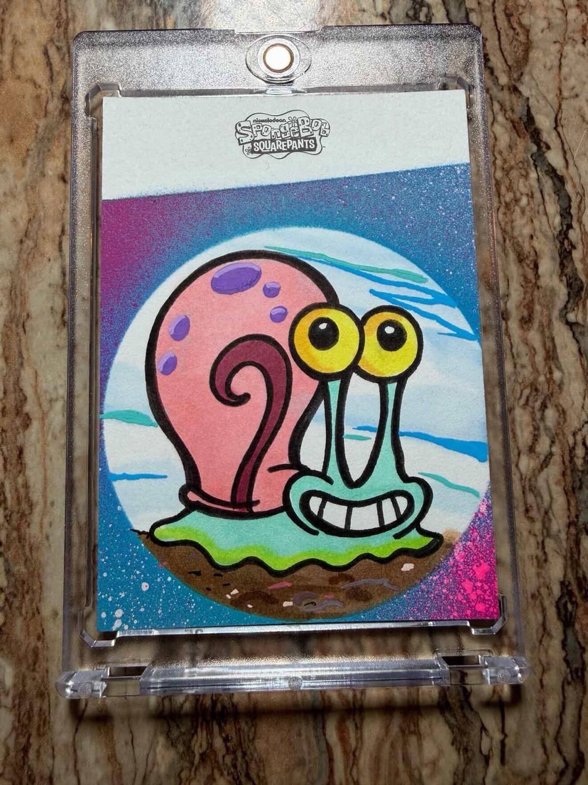 2025 Topps Chrome SpongeBob SquarePants Gary Sketch Card 1/1 Eric Medina Auto 2025 Topps Chrome SpongeBob SquarePants Gary Sketch Card 1/1 Eric Medina Auto