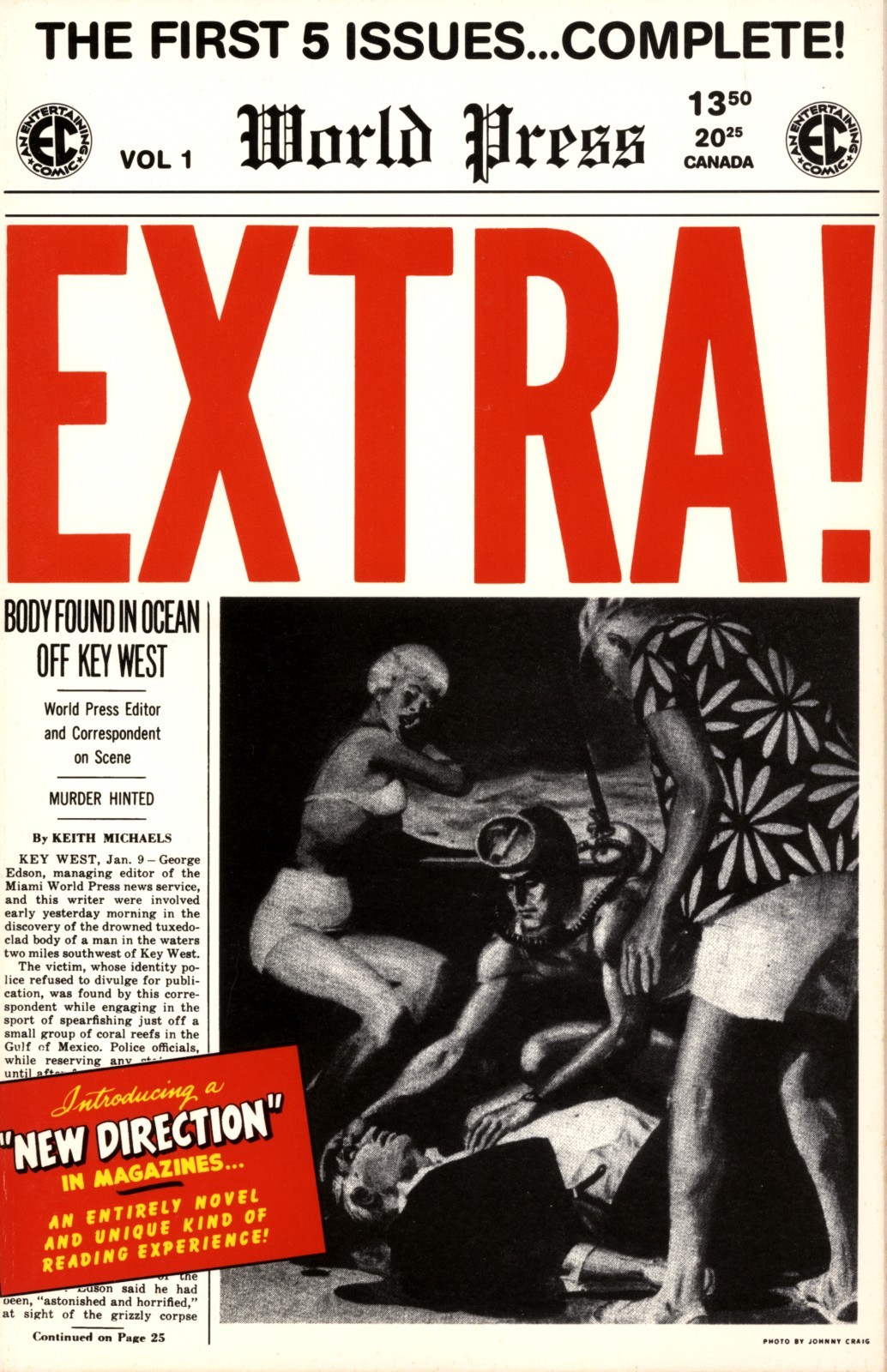 EC EXTRA —All 5 Issues, Complete— Gemstone reproduction— Mint condition