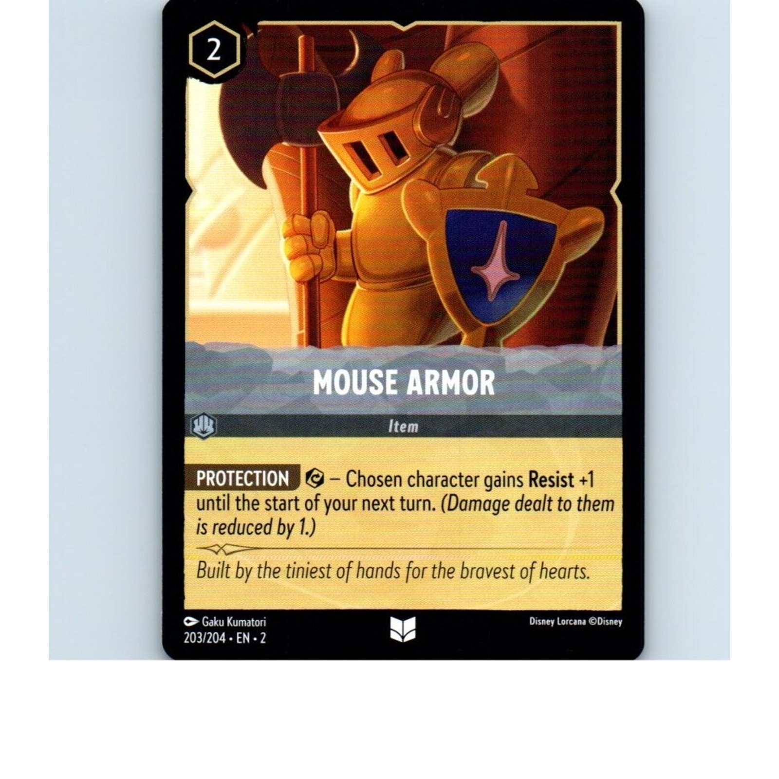 Mouse Armor 203/204 Disney Lorcana Trading Card