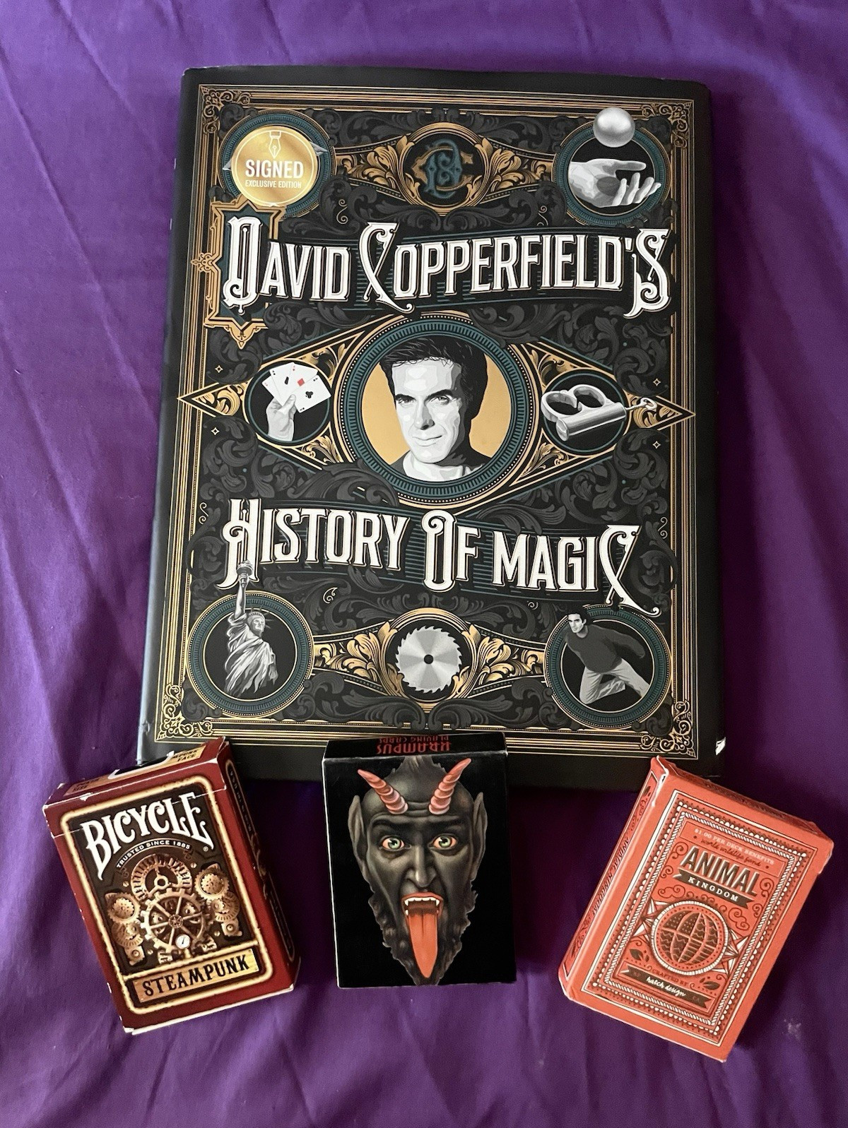 David Copperfield's History of Magic Signed Exclusive Edition w/ Bicycle Cards
