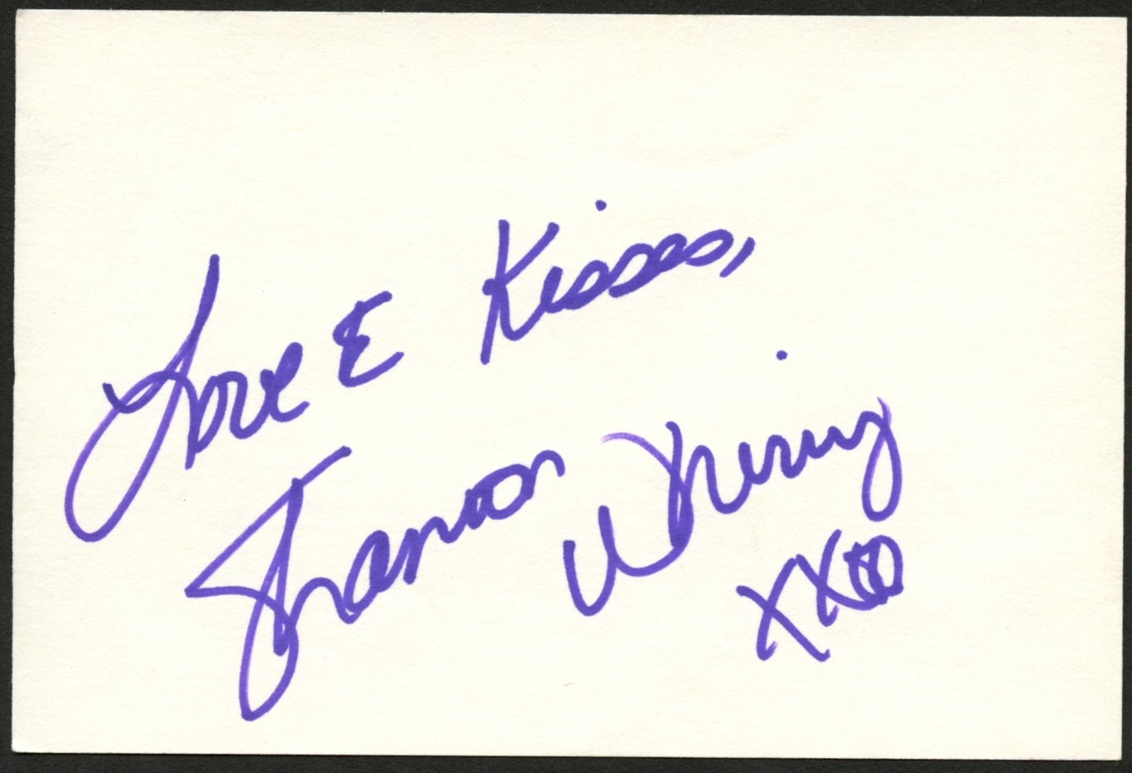 Shannon Whirry signed autograph 4x6 Cut Actress Screen Actors Guild \' Shannon Whirry signed autograph 4x6 Cut Actress Screen Actors Guild \'
