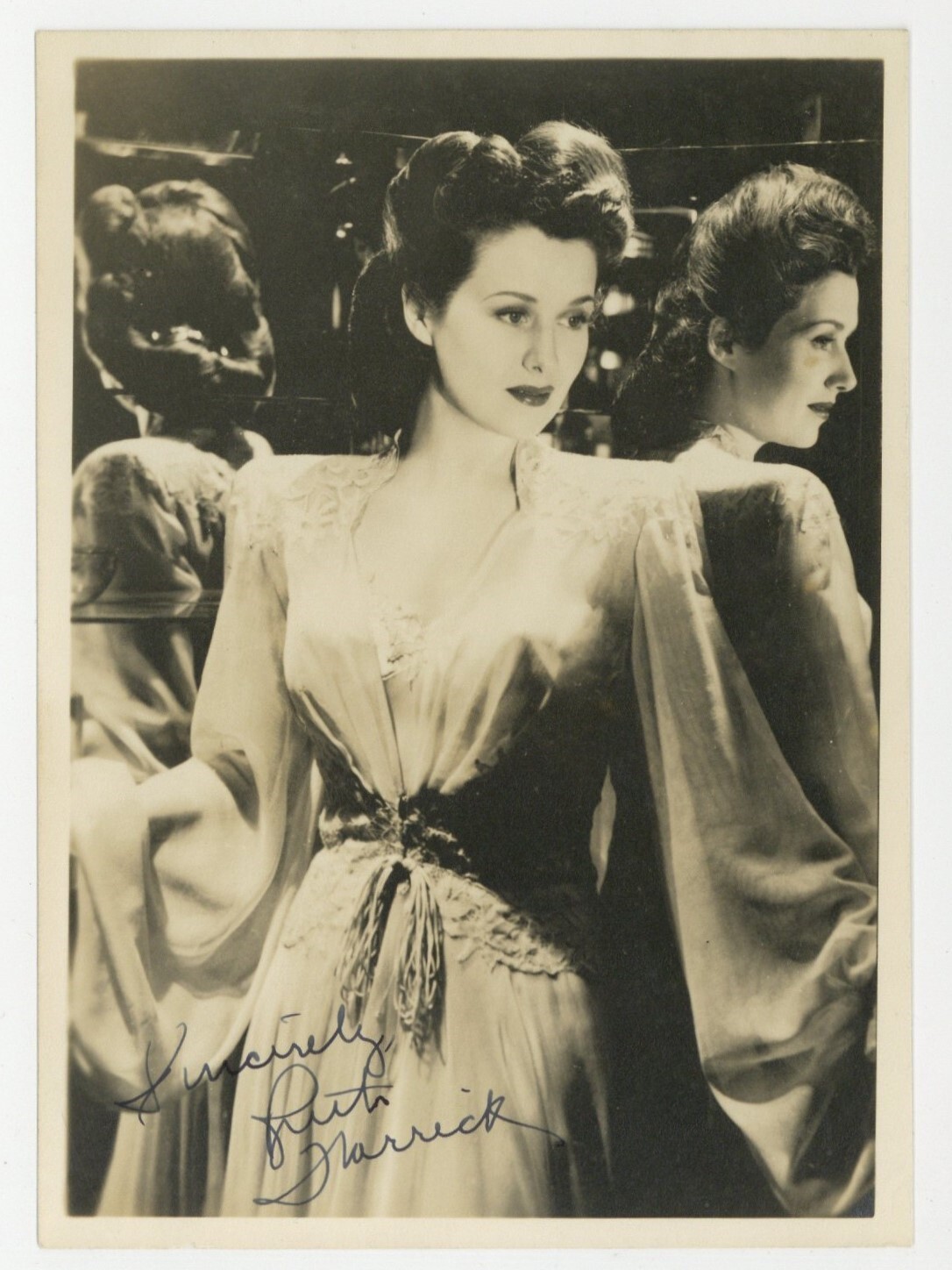 Ruth Warrick 1945 Hand Signed 5x7 All My Children Actress Photo Portrait J14307