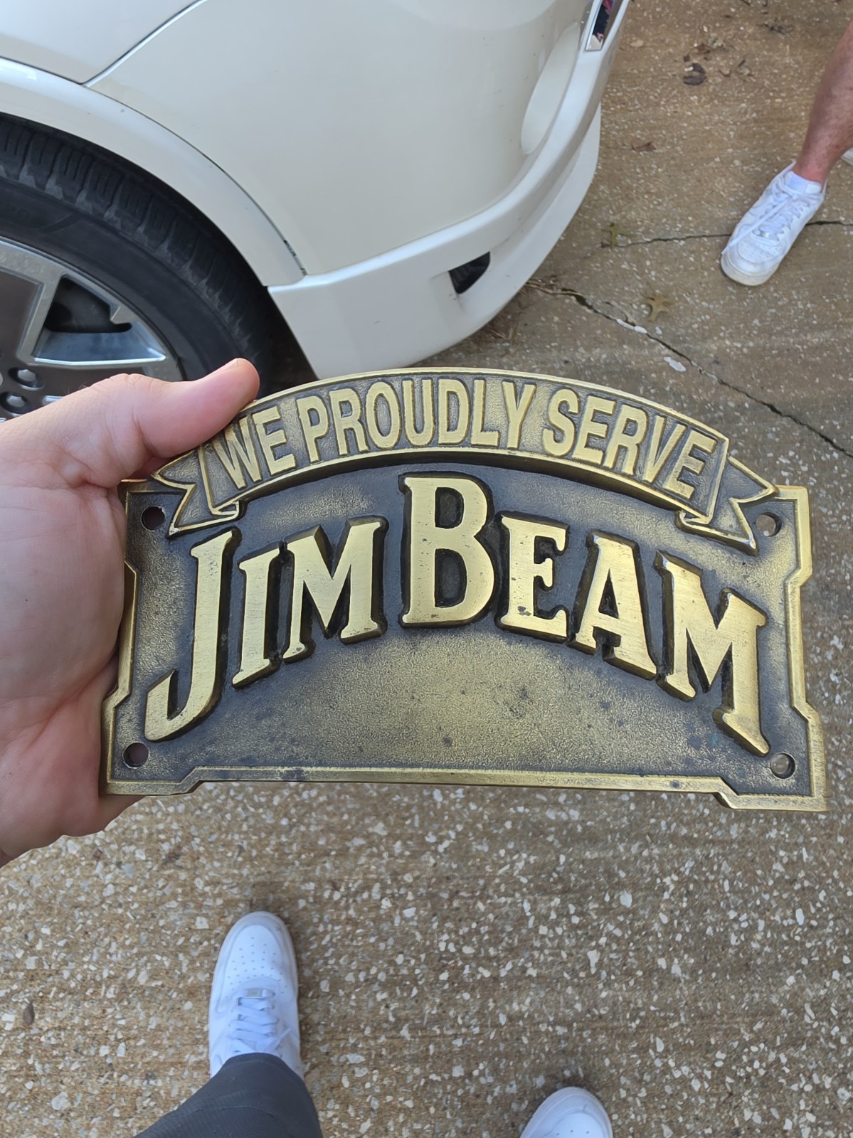 Jim Beam Brass Bar sign