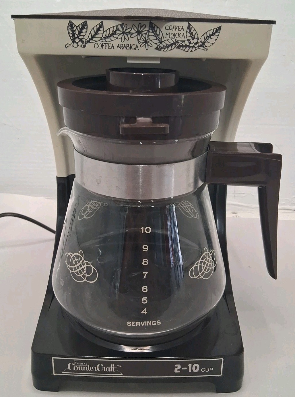 Vintage 1970s Sears Counter Craft Drip Coffee Maker 2 To 10 Cup Tested Works Vintage 1970s Sears Counter Craft Drip Coffee Maker 2 To 10 Cup Tested Works