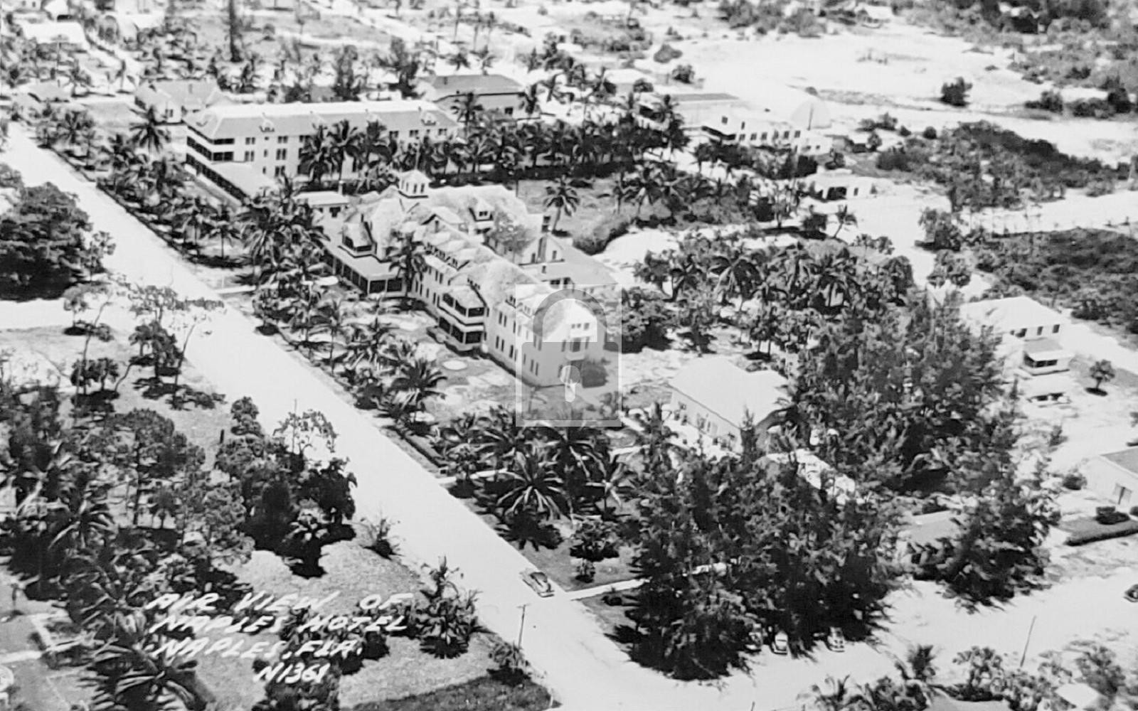Aerial View Naples Hotel Florida FL - 11x17 Reprint