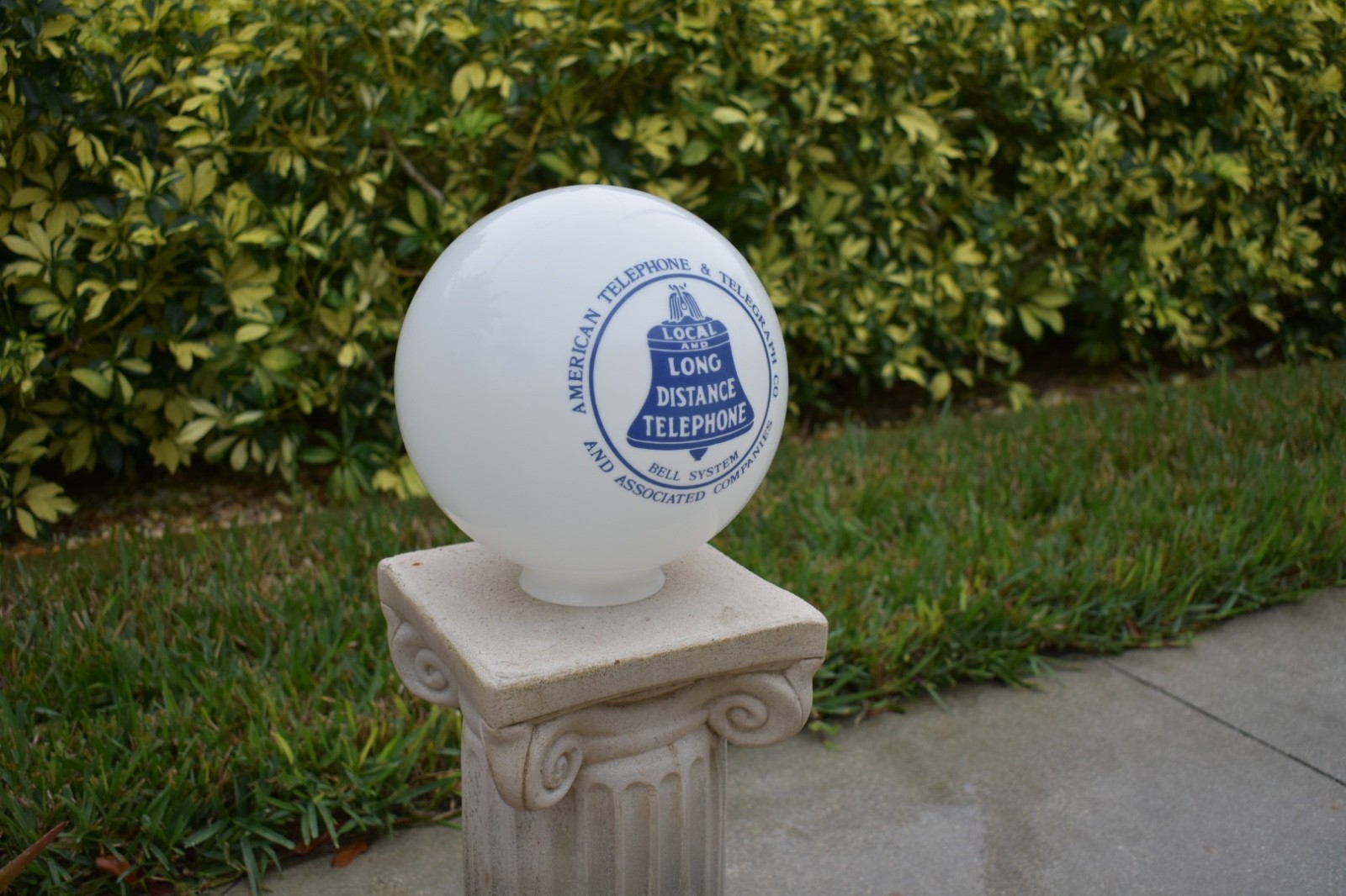 Rare American Bell Telephone Systems Lamp Globe Rare American Bell Telephone Systems Lamp Globe