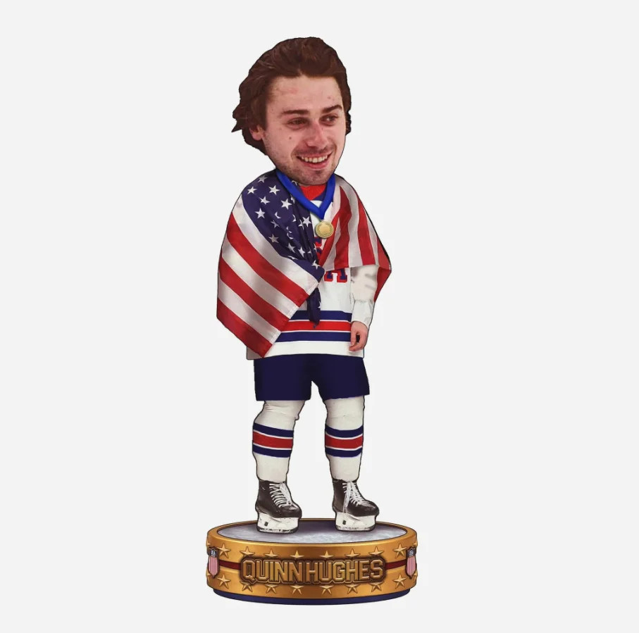 PRE-SALE Quinn Hughes Team USA American Flag 8 PRE-SALE Quinn Hughes Team USA American Flag 8
