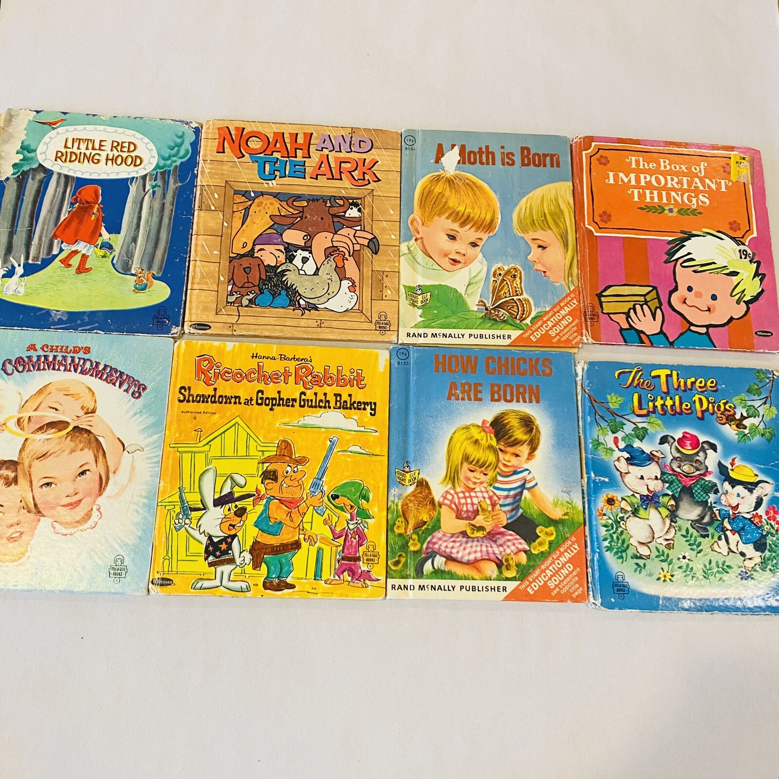 Vintage Children Books Mixed Lot 8 Books
