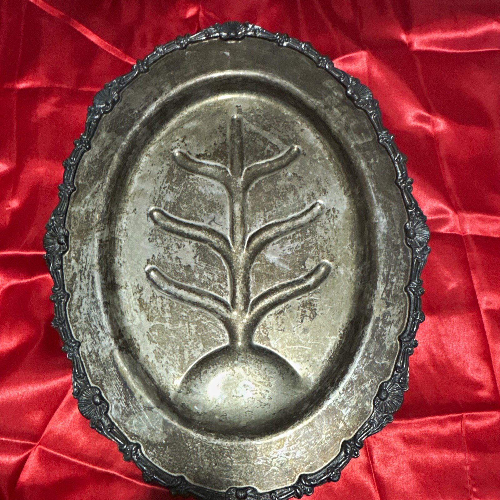 Mid 20th Century  Sheridan meat Tray with Floral Pattern Decorative Tray