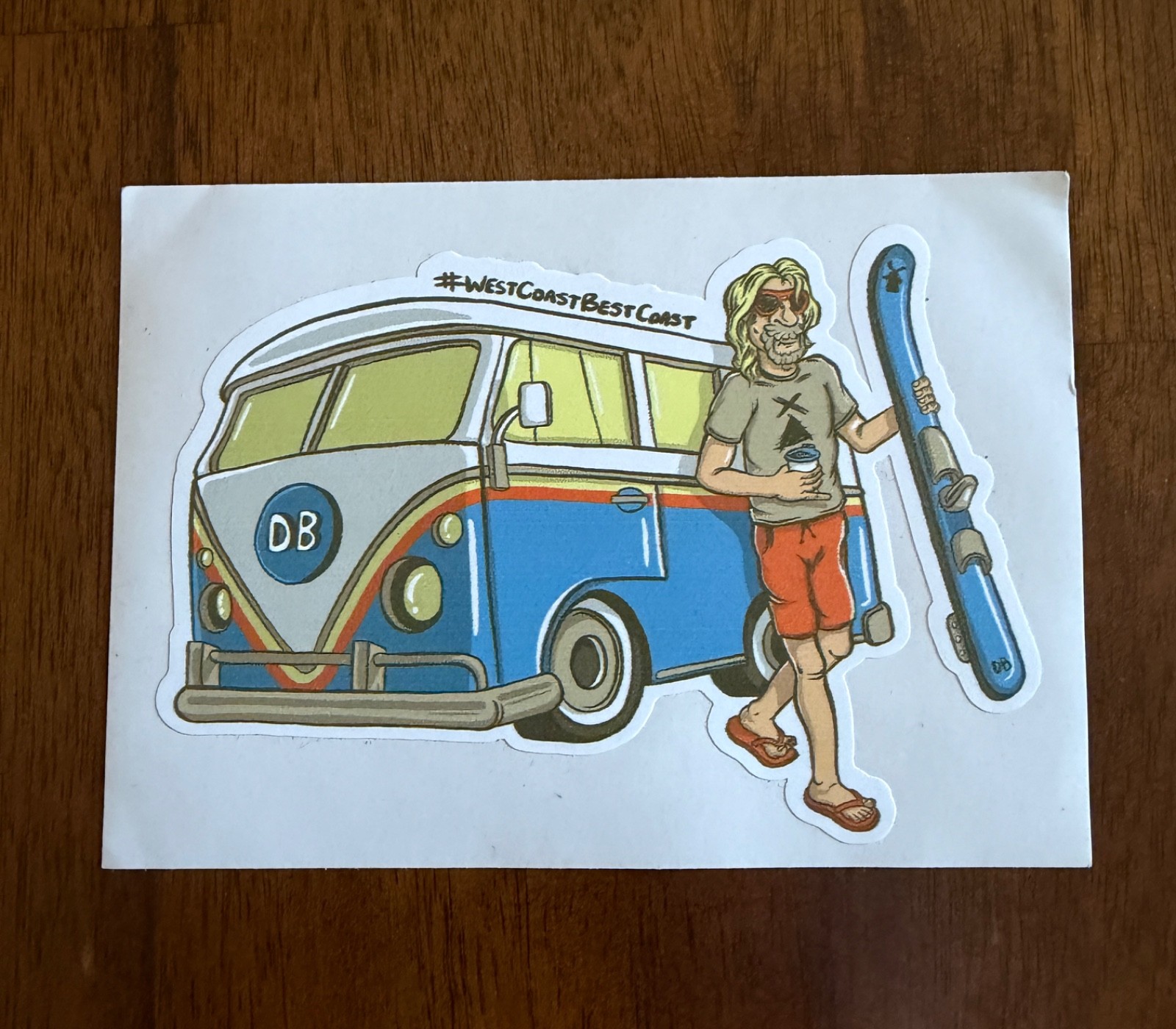 Vintage Dutch Bros West Coast Van Sticker  Rare