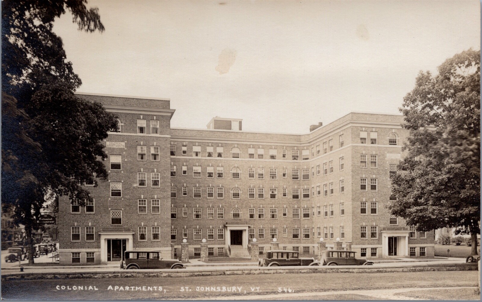 RPPC c1909 St. Johnsbury , Vermont Colonial Apartments Eastern Illustrating Co. RPPC c1909 St. Johnsbury , Vermont Colonial Apartments Eastern Illustrating Co.