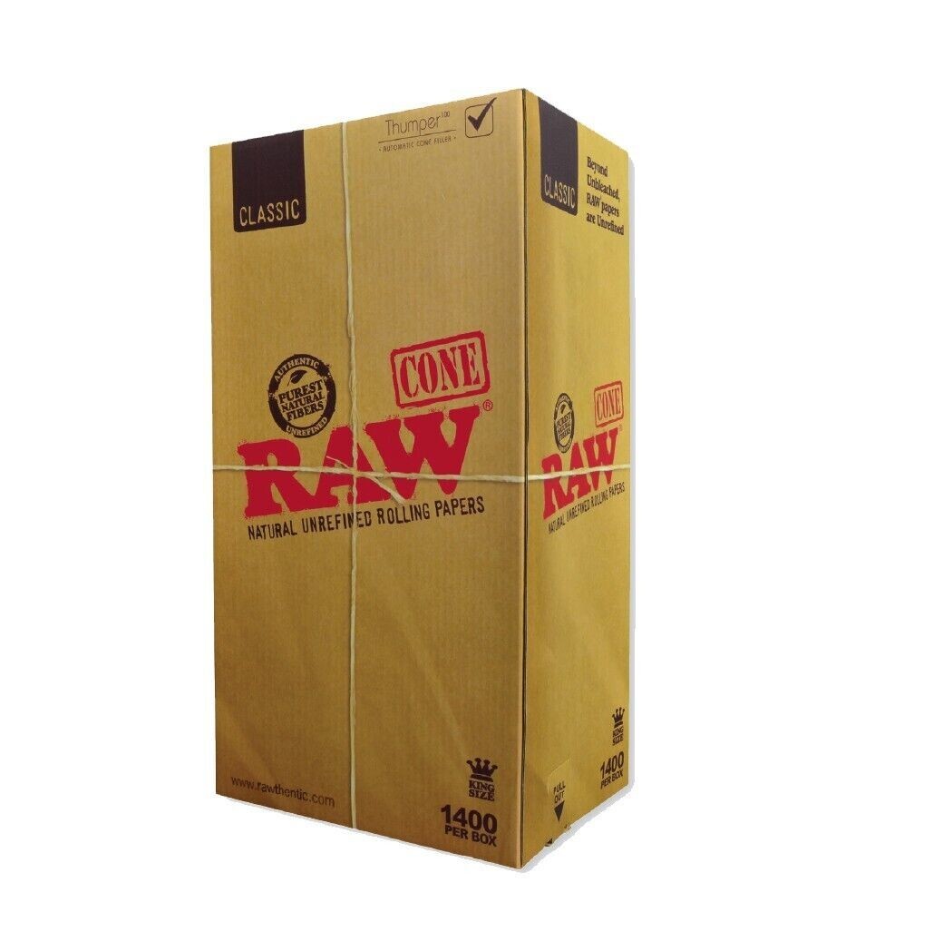 RAW Cones  Classic King 1400 Count Box
