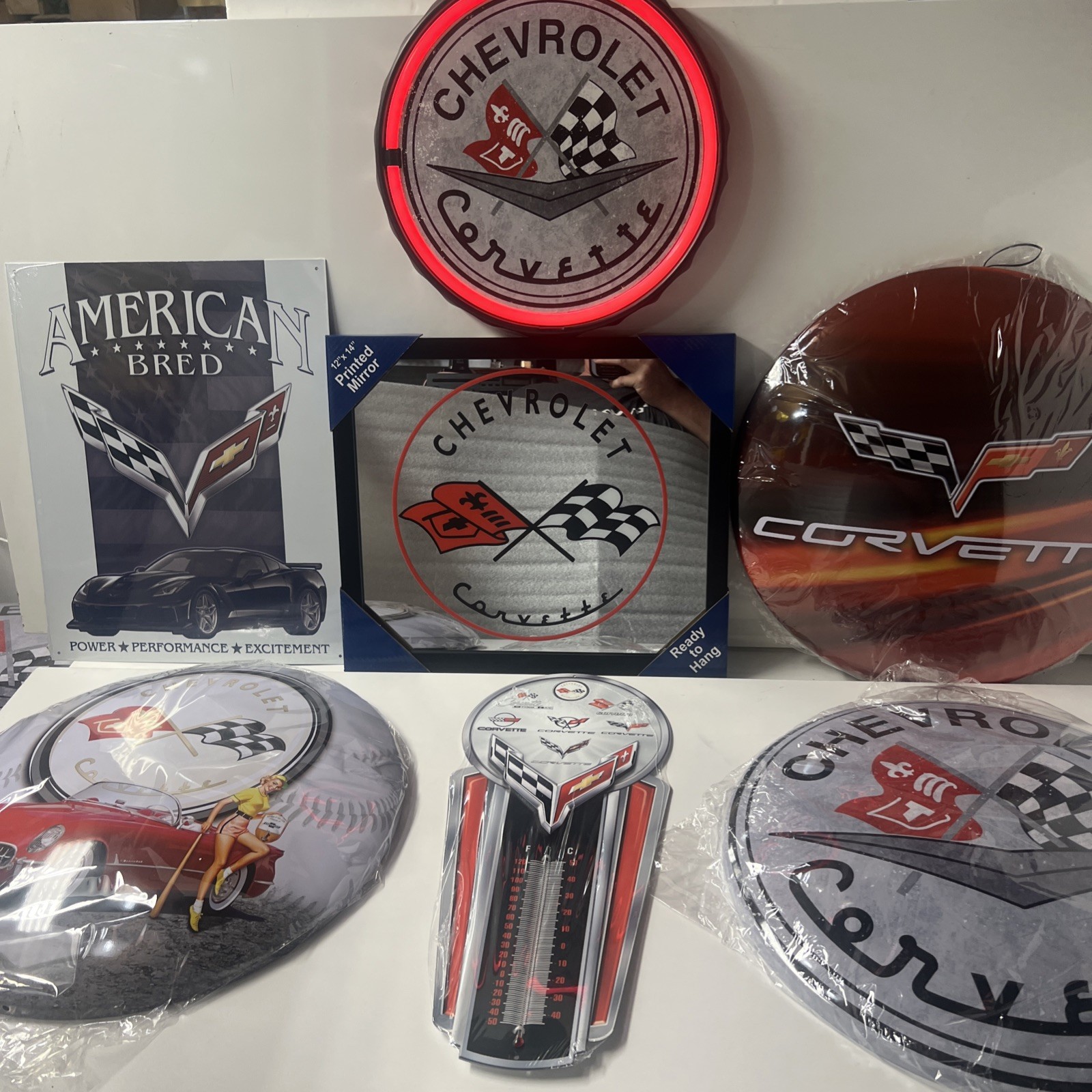 Chevrolet Corvette ULTIMATE 7 PEACE HOME DECOR PACKAGE OFFICE GARAGE MAN CAVE Chevrolet Corvette ULTIMATE 7 PEACE HOME DECOR PACKAGE OFFICE GARAGE MAN CAVE