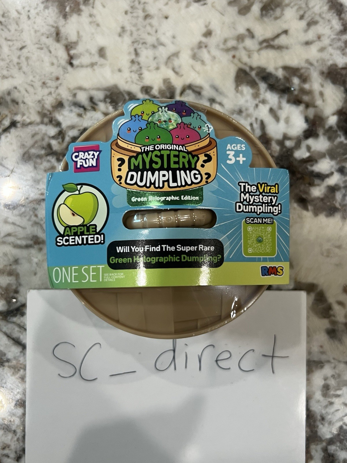 🔥 RMS Crazy Fun Green Holographic Mystery Squishy Dumpling Apple Scented New 🔥 RMS Crazy Fun Green Holographic Mystery Squishy Dumpling Apple Scented New