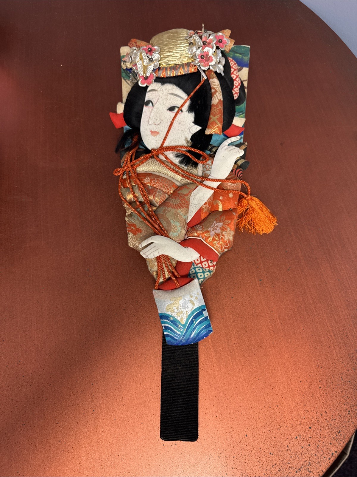 Fine Vintage Japanese Geisha Girl Hanetsuki Hagoita Paddle Fine Vintage Japanese Geisha Girl Hanetsuki Hagoita Paddle
