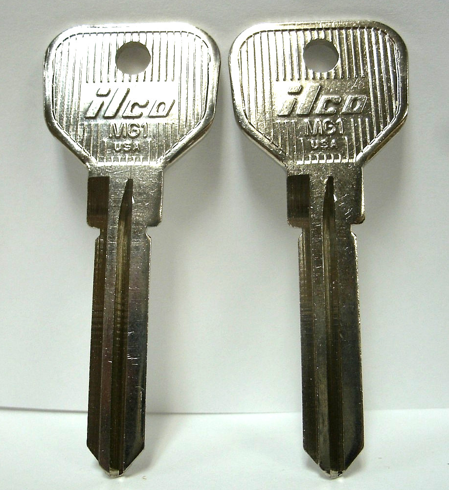 2 Ilco MG1/M81G Key Blanks for Classic British Vehicles-Late 60's to 1980's-NEW 2 Ilco MG1/M81G Key Blanks for Classic British Vehicles-Late 60's to 1980's-NEW