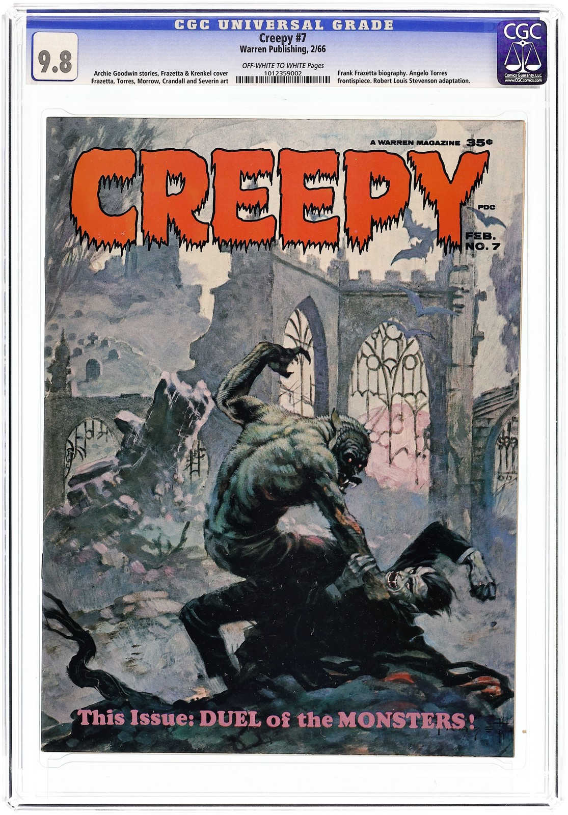 Creepy #7 CGC 9.8 1966 1012359002