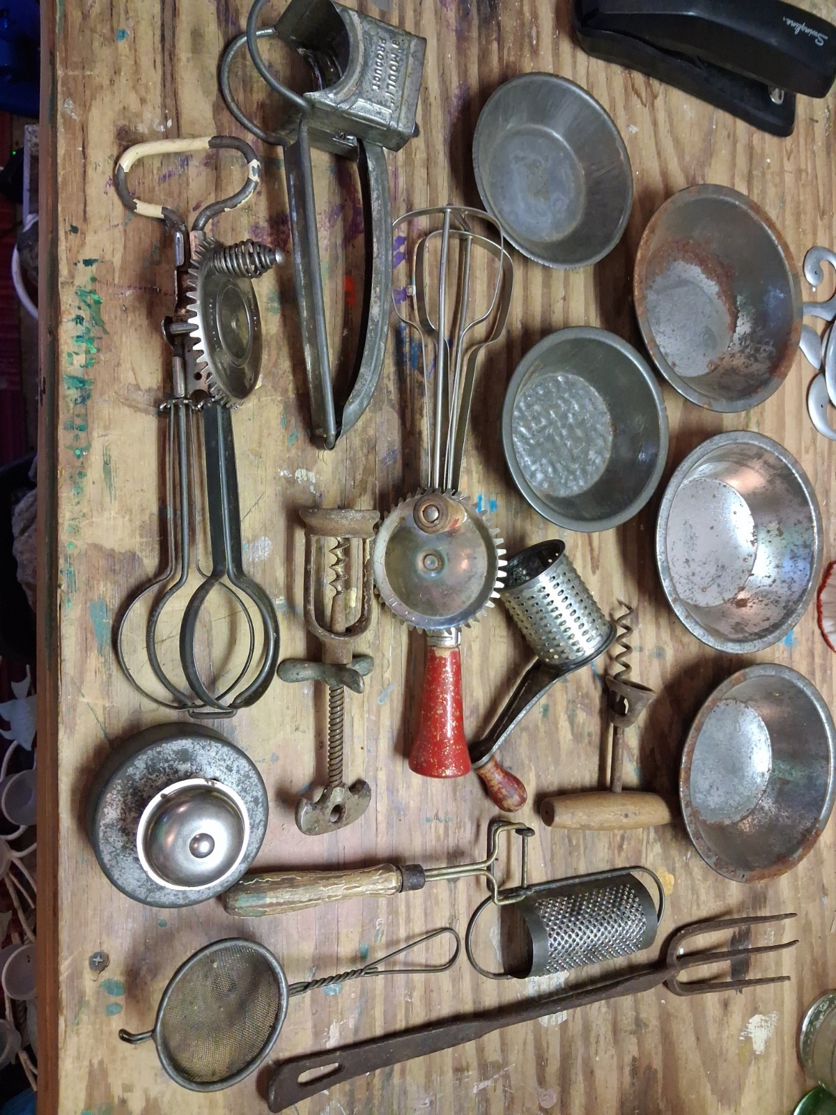 Antique Kitchen Tool Lot -- Utensils -- Lot Of 16 Antique Kitchen Tool Lot -- Utensils -- Lot Of 16