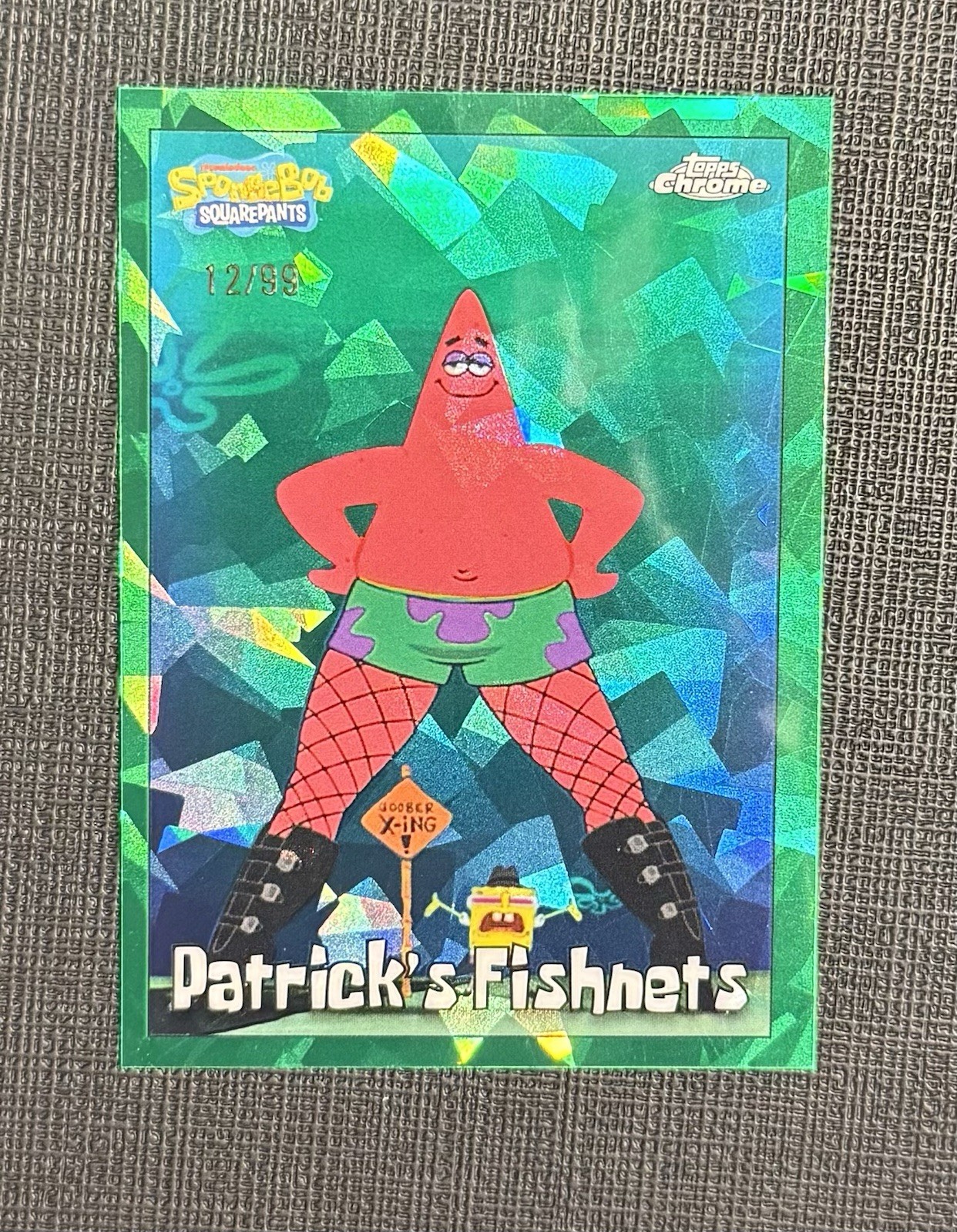 SpongeBob SquarePants TOPPS trading Card Patrick’s Leggings, Numbered 12/99 MINT