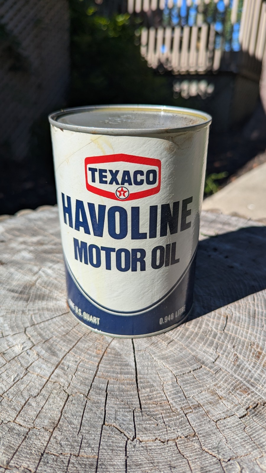 Vintage Collectible Texaco Havoline Motor Oil Can 1 Quart Full 10wHD Vintage Collectible Texaco Havoline Motor Oil Can 1 Quart Full 10wHD