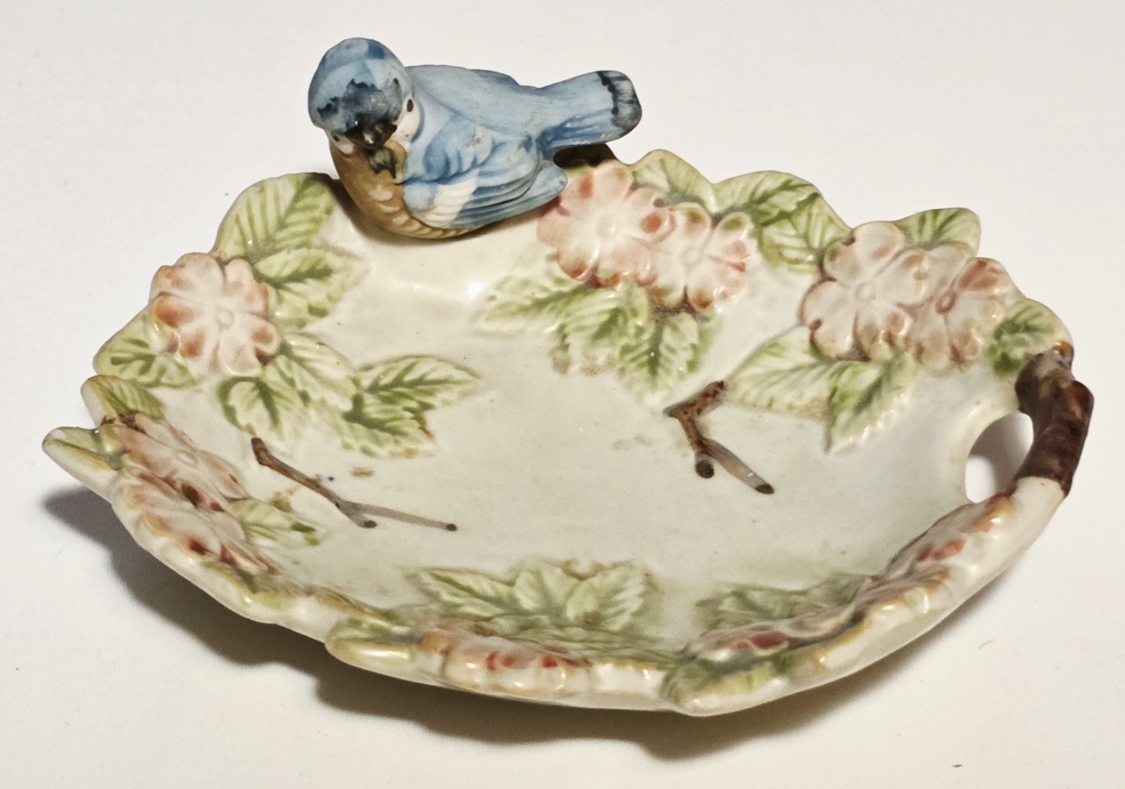 Vintage 1970s Takahashi Japanese Trinket Dish Porcelain Painted Bird Flower Vintage 1970s Takahashi Japanese Trinket Dish Porcelain Painted Bird Flower