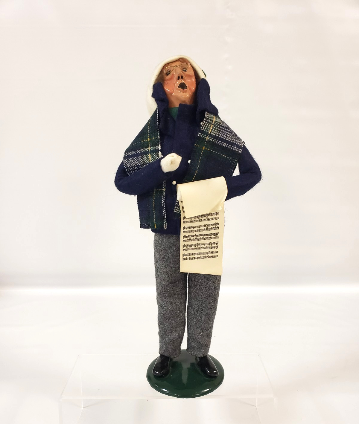 1989 Byers Choice Christmas Caroler Man with music scroll Vintage retired 1989 Byers Choice Christmas Caroler Man with music scroll Vintage retired