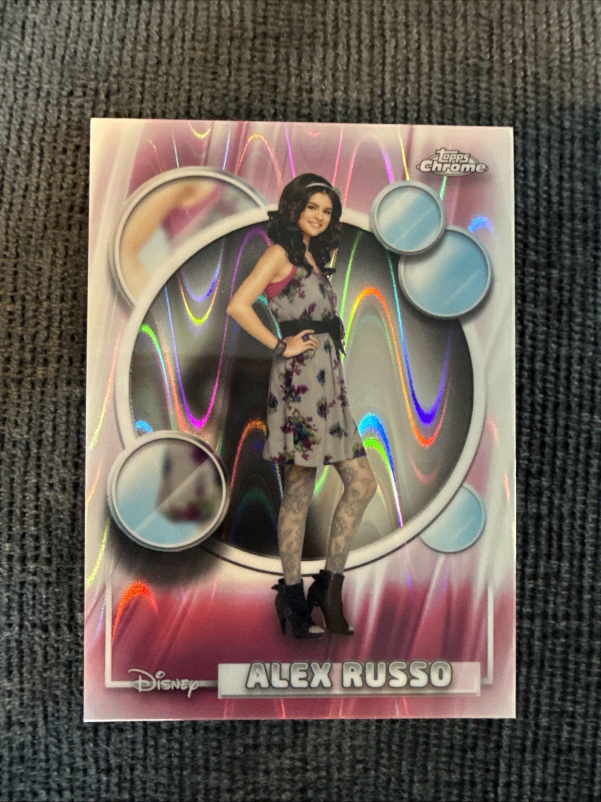 2026 Disney Topps Chrome Alex Russo Refractor Holo Selena Gomez Card #7