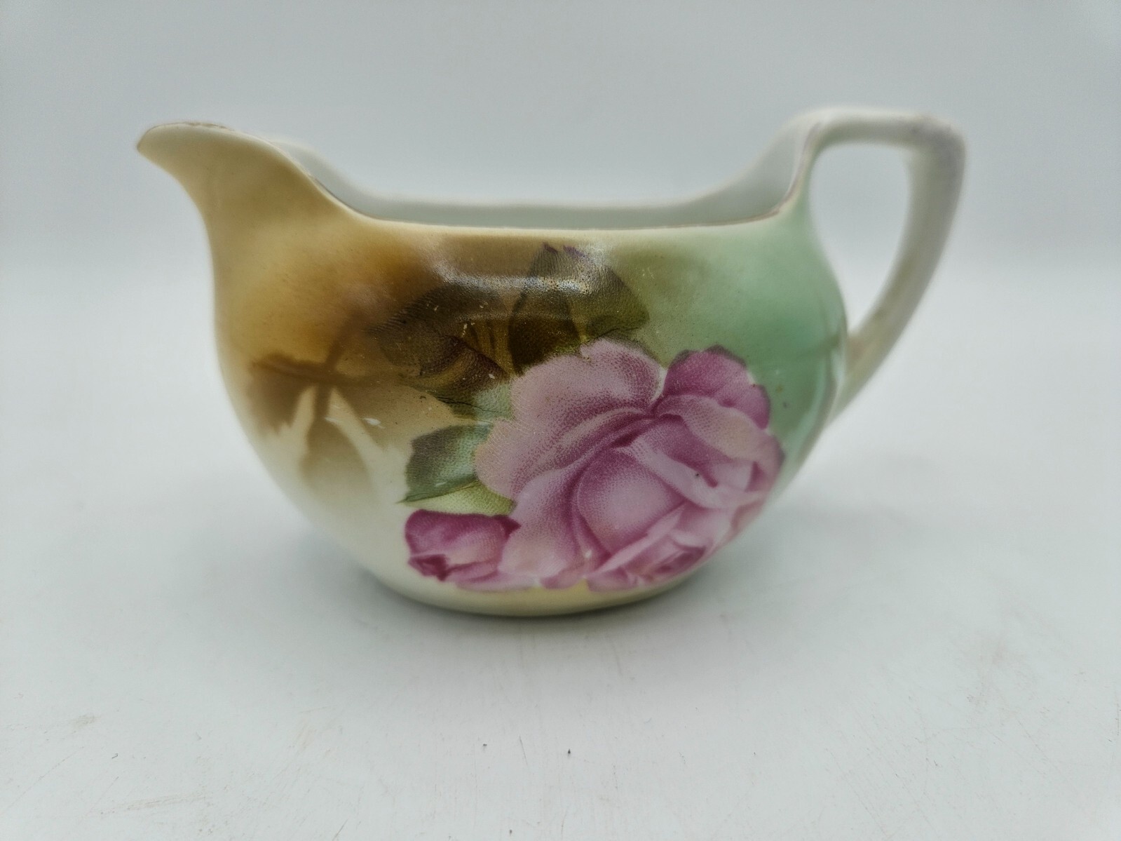 Antique RS Germany Creamer Pitcher Pink Rose Blush Porcelain Small Antique RS Germany Creamer Pitcher Pink Rose Blush Porcelain Small