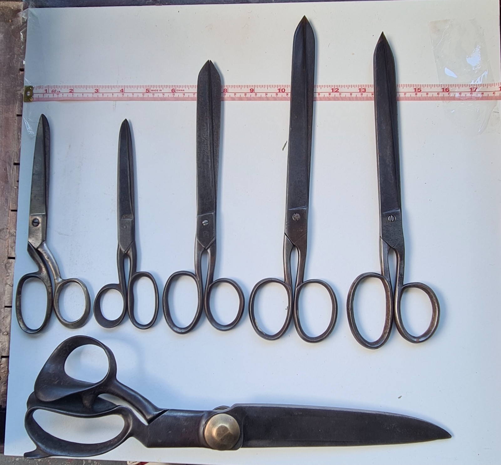 Antique Scissors 6 Pairs Bulk Lot Antique Scissors 6 Pairs Bulk Lot