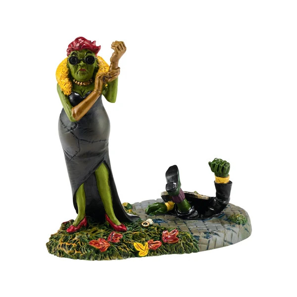 Dept 56  BLACK WIDOW STRIKES AGAIN  4051014 Halloween Village Dating  D56