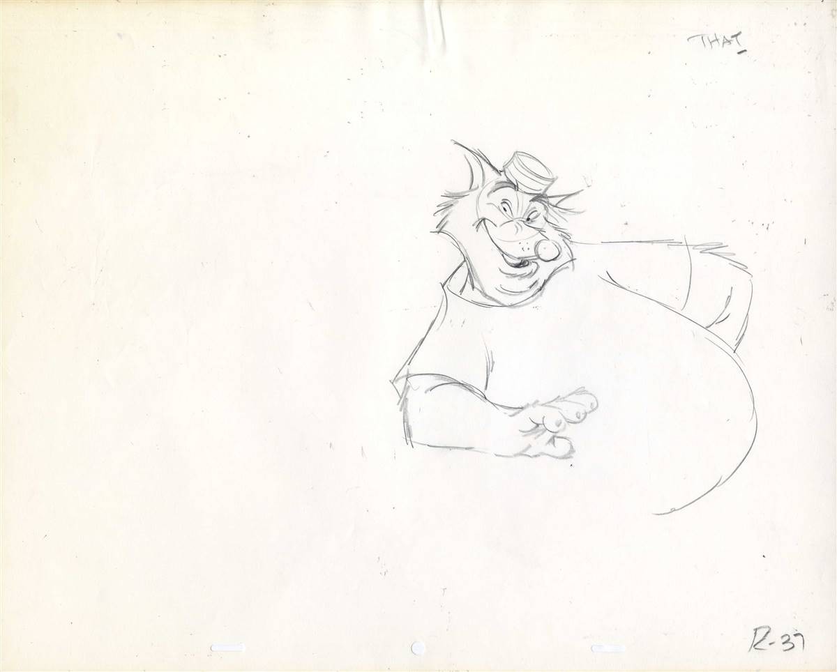 Original Production Drawing of the Sheriff of Nottingham from Robin Hood (1973) Original Production Drawing of the Sheriff of Nottingham from Robin Hood (1973)
