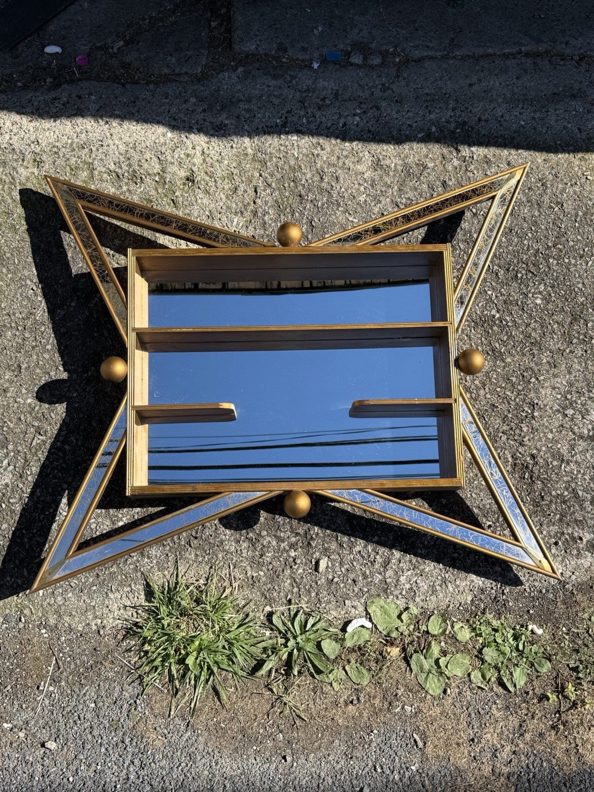 Vintage MCM Illinois Molding Company Mirror Shadow Box SPECIAL AUCTION READ