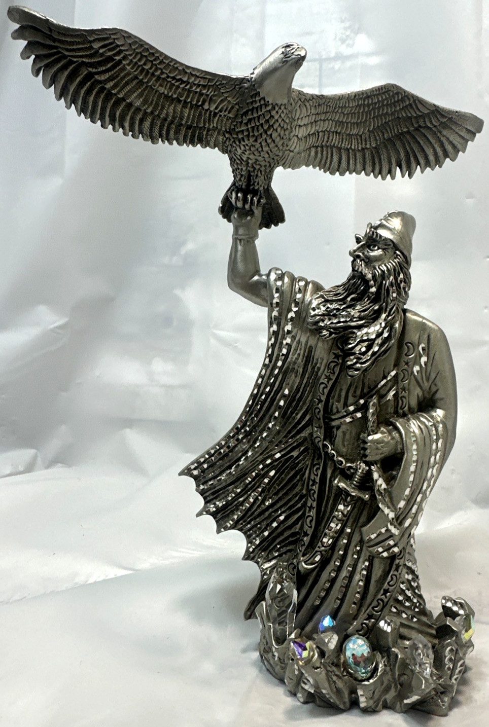 1990 Masterworks Fine Pewter Wizard Eagle Figurine Limited Edition 541/3500