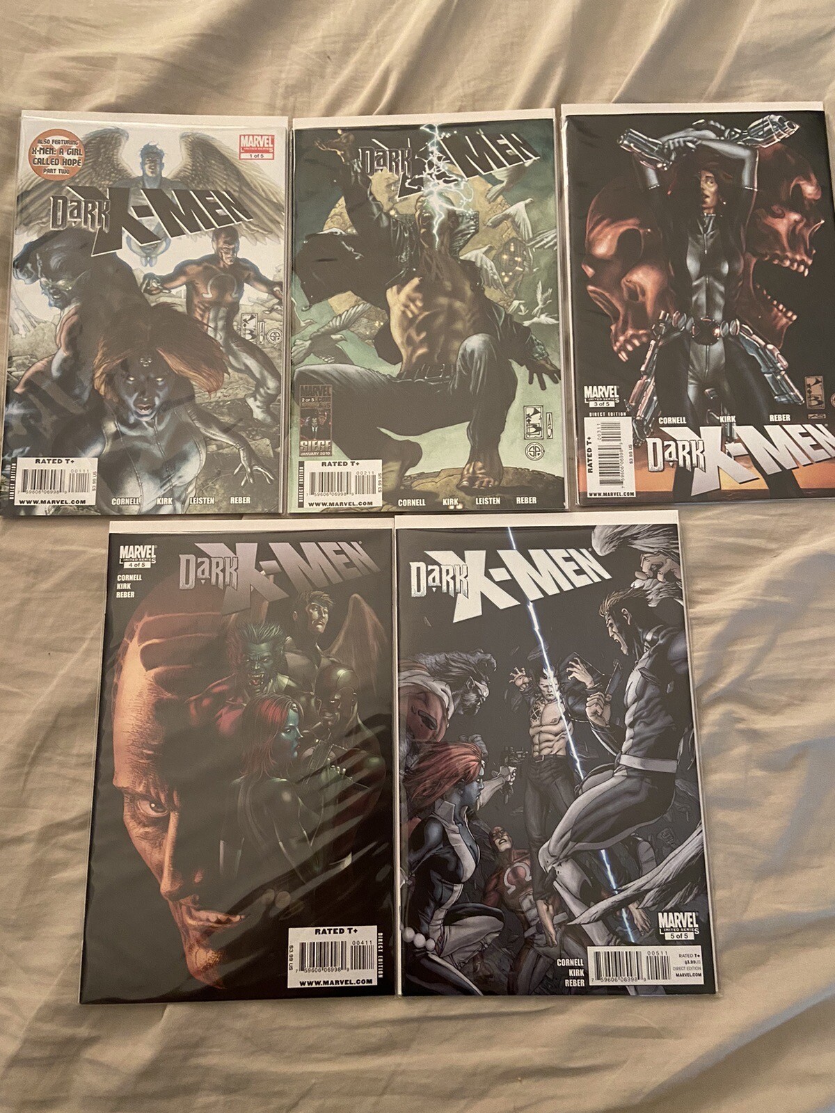 Dark X-Men #1-5 Complete Set (2009-2010) Marvel Comics 