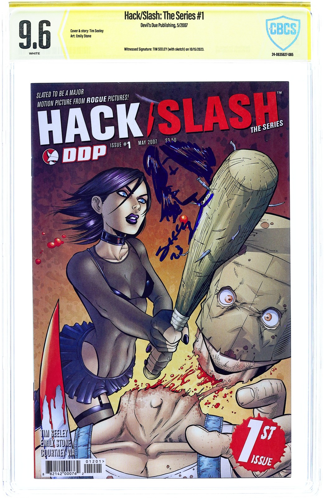 Hack Slash the Series 1A CBCS 9.6 Witnessed Sig Seeley 2007 24-0635627-085