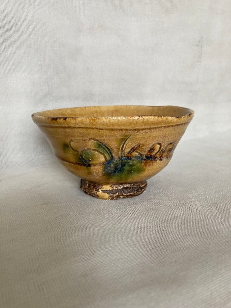 Tea Utensils Iwatsuki Takemitsu/Kiseto Ido Bowl/Yellow 12