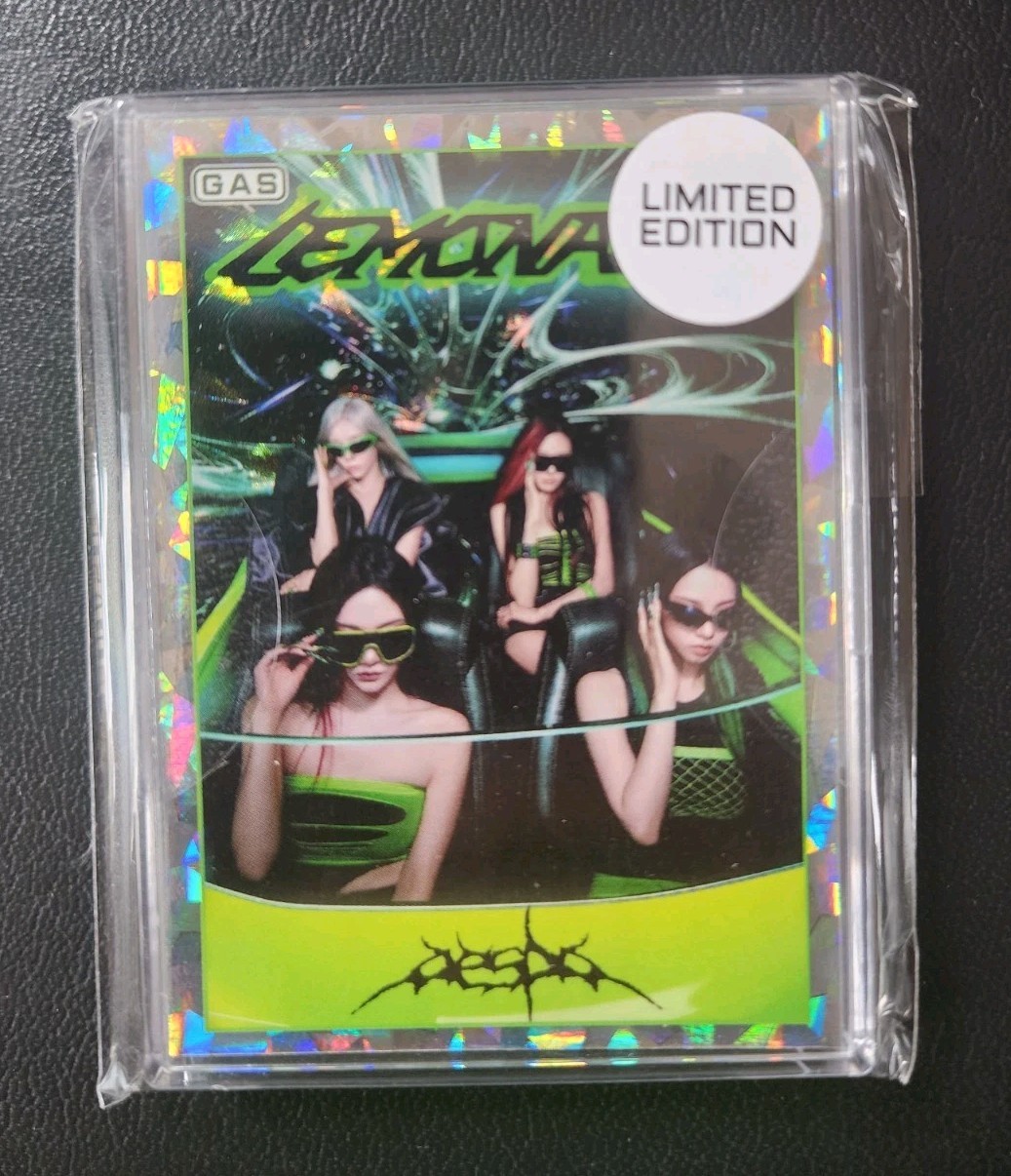 Limited Edition Aespa GAS Lemonade Cracked Ice Foil Card Set /500 SEALED